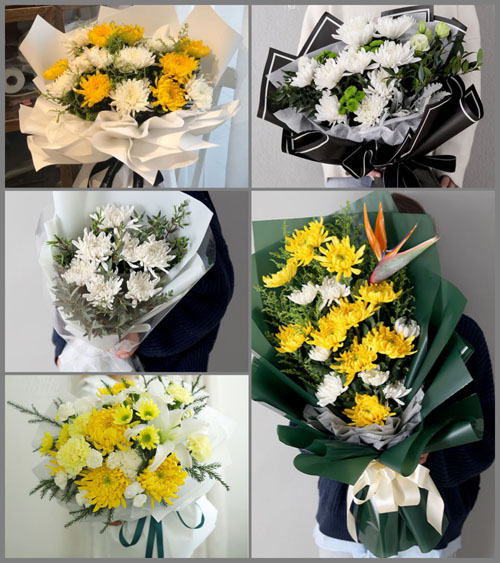 山东青岛莱西市龙水街道水磨灌村白事花束代送